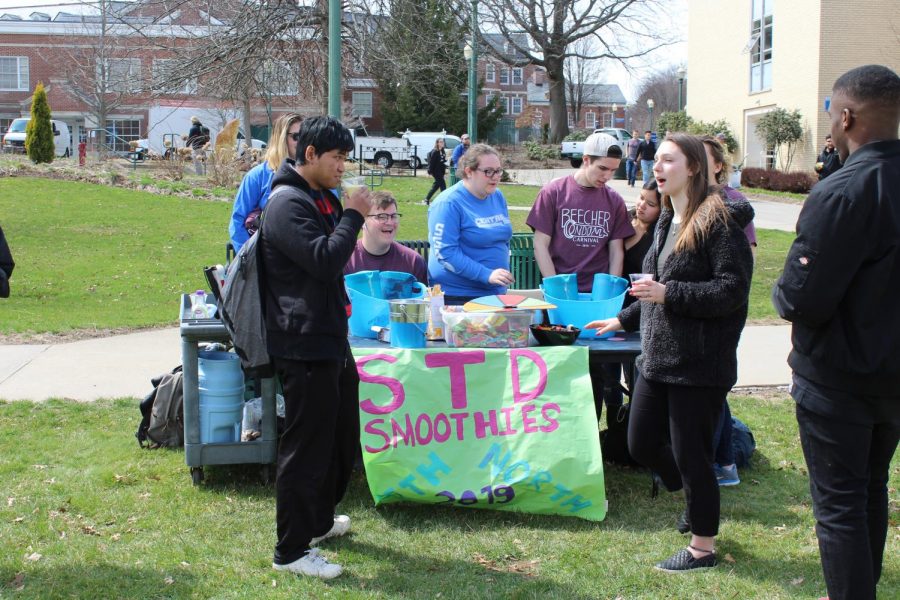 Not only was candy available, but Central students could drink an STD Smoothie after answering a question of sex trivia. 