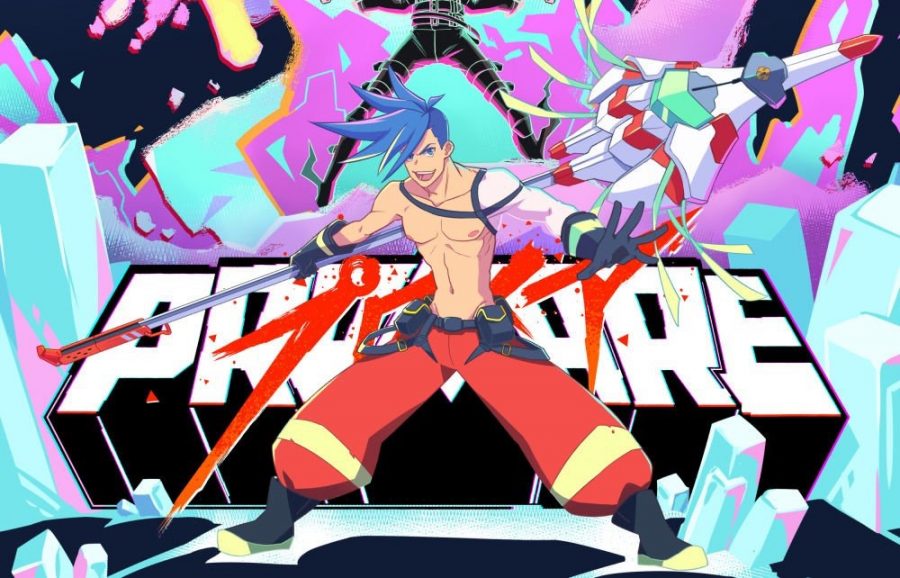 The Promare movie poster looks like someone burned down a Baskin-Robbins.
