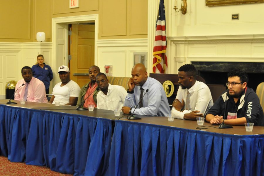 The panel of men emphasized that change begins with helping younger generations.