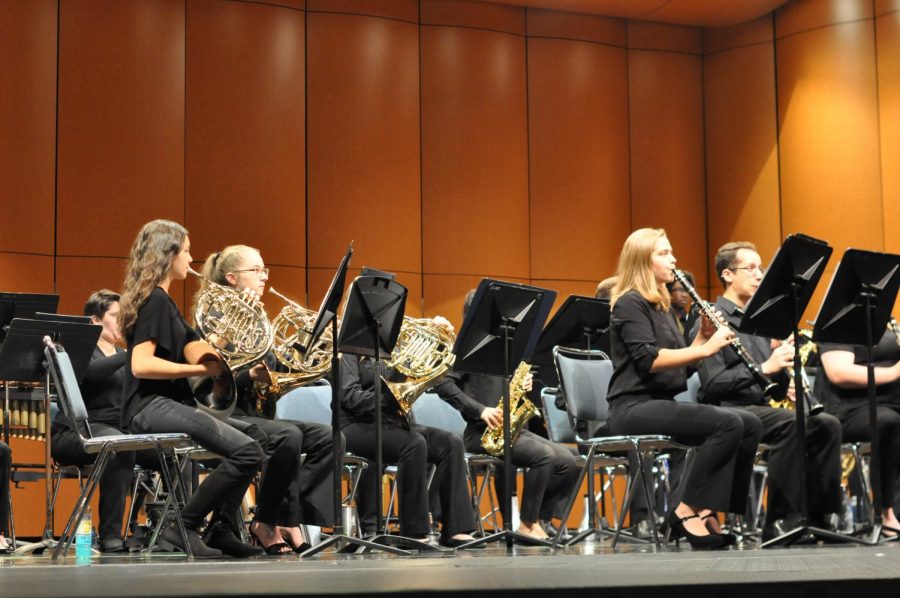 The Wind Ensemble performed to friends, family and faculty of the music department in Welte Auditorium. 
