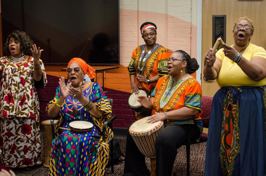 Music+by+Nzingas+Daughters+was+part+of+the+ceremony+in+the+new+Center+for+Africana+Studies.