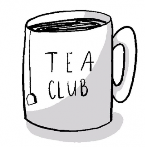 The classic logo of the Tea Club.