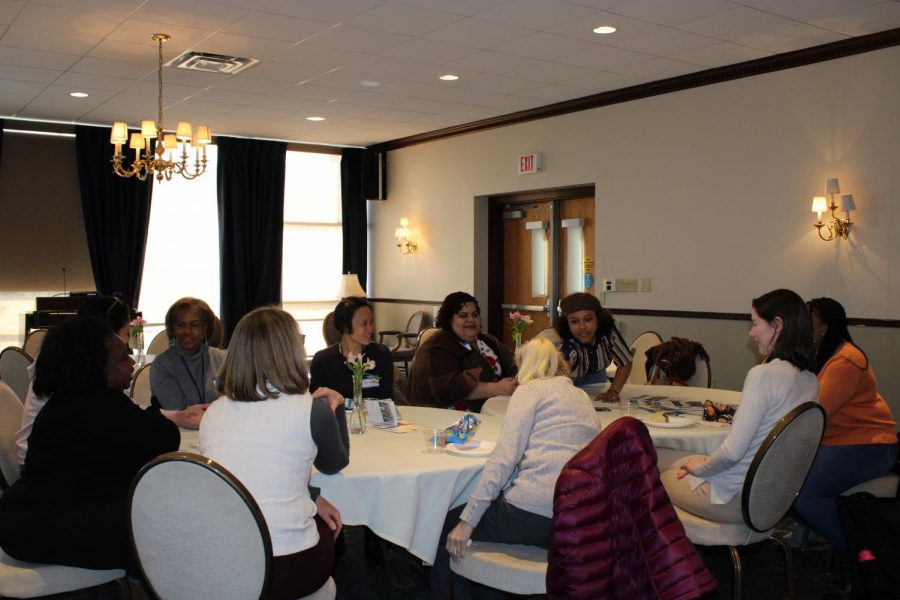 Women of CCSU gathered to socialize and network themselves.