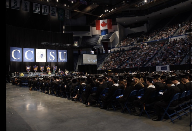 Last springs 2019 commencement was full while this years will only see empty seats. 