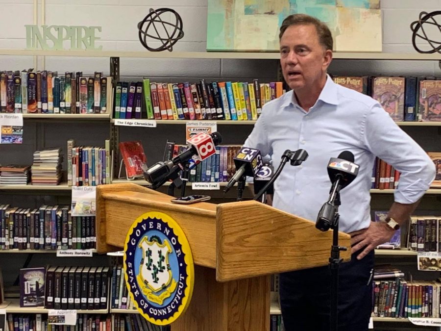 Governor Ned Lamont is asked to re-evaluate state budget after COVID-19.