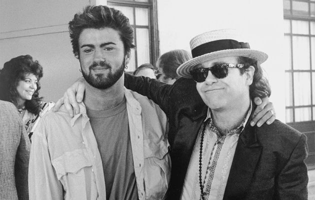George Michael and Elton Johns (above) rendition of Dont Let The Sun Go Down On Me did better on the charts than Johns original version.