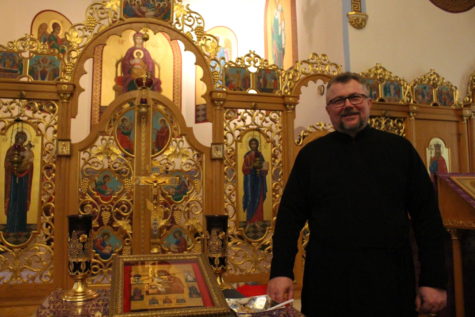 Rev. Andrii Pokotylo has been serving St. Marys Ukrainian Orthodox Church on 54 Winter St. in New Britain since 2009. Hes helped collect donations to help Ukrainian citizens who are in need because of the war.