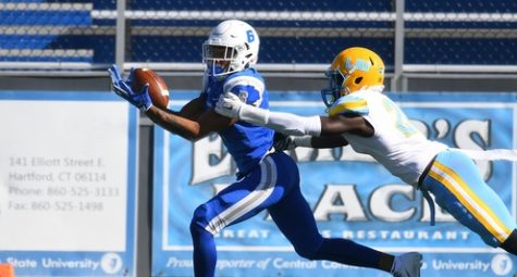 The Blue Devils earned their first victory at home last Saturday against their conference rival, the Wagner Seahawks. (Photo Credit: Steve McLaughlin Photos, CCSU Athletics)