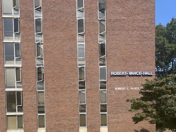 Nearly every resident in Vance Hall has their window fully open and many have fans.
