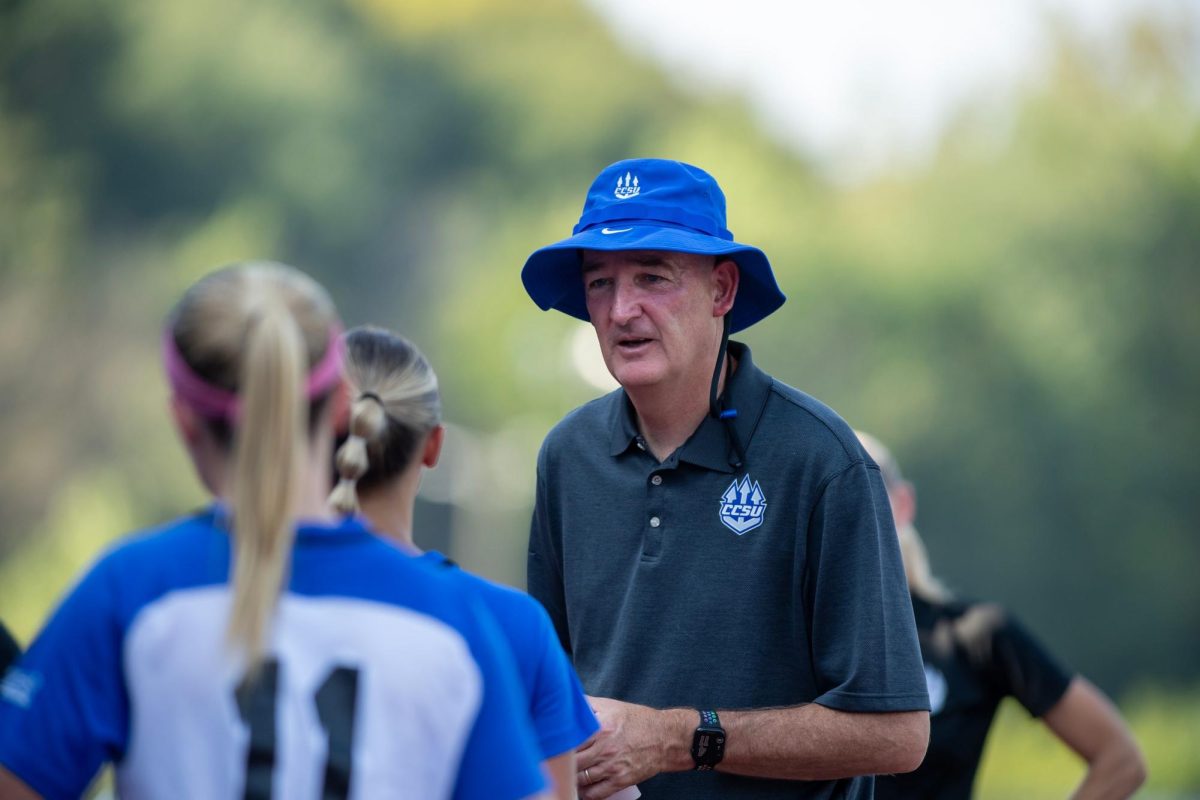 Women's Soccer Head Coach Mick D'Arcy.