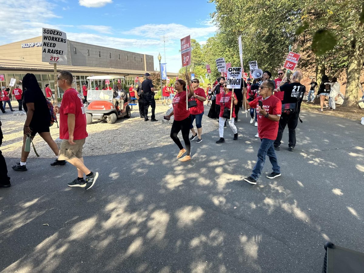 Protests by the local 217 at Hilltop Cafe