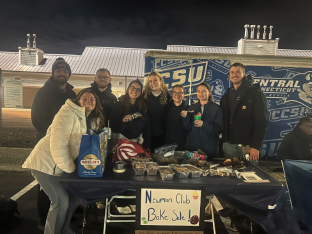Newman Club's stand in support of ALS
