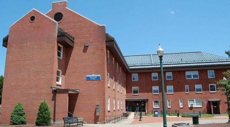 Front entrance to Carroll Hall