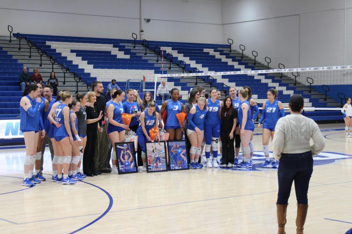 For the volleyball seniors, this was a bittersweet moment as they celebrate their legacy
