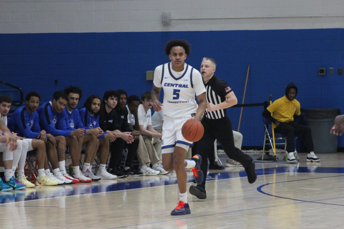 Darin Smith Jr. bringing the ball up for the Blue Devils