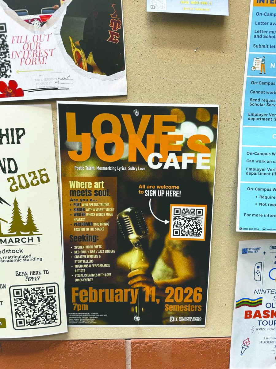The Love Jones flyer was distributed around campus